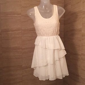 Rue 21 white lace top with cutout open back